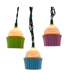 12" UL 10/L MULTICOLOR CUPCAKE LIGHT SET