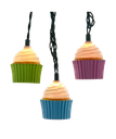 12" UL 10/L MULTICOLOR CUPCAKE LIGHT SET