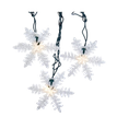 UL 10/L WHITE SNOWFLAKE PARTY MINIATURE LIGHT 