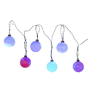 6/L 80MM LED GLASS BALL LIGHT COLOR-CHANGING