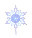 10´´COOL WHT LED GLTR SNWFLK TREETP