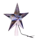 18L 10"MERRY XMAS SILV STAR TR