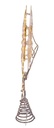 17" Pre-Lit Gold Glittered 8-point Star Treetop