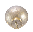 200MM PLASTIC LED GOLD BALL TABLEPIECE WARM WHITE 