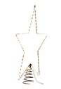 17.5"SILVER LIGHTED TREETOP LED LIGHS WRAP ON STAR
