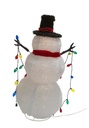 48" LIGHTED COLLAPSIBLE SNOWMAN