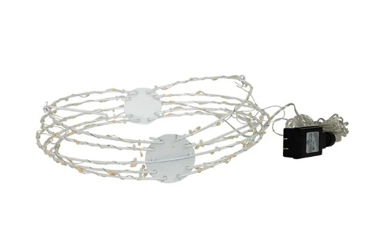 12´´WARM WHT LED FOLDBL METAL