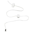 USB EXTENSION CORD IN WHITE 6 DUAL PORTS