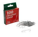 1 1/8´´CHRISTMAS ORN HOOKS 100PC