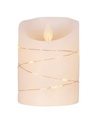 4"BATTERY OPERATED LED FLICKER FLAME WHITE CANDLE FAIRY