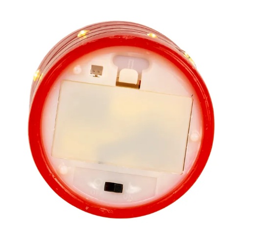 4´´BATTERY OPERATED LED FLIKER FLAME CANDLE+FAIRY LIGHTS