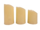 4"-6" BATTERY OPERATED LED FLICKER FLAME CANDLES 3-PIECE SET
