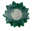 9´´BO LED FLCKR FLAME GREEN TREE CANDL