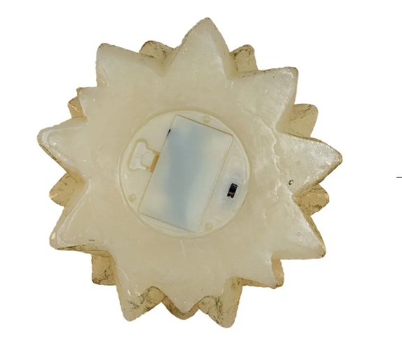 9´´BO LED FLCKR FLAME GOLD TREE CNDL