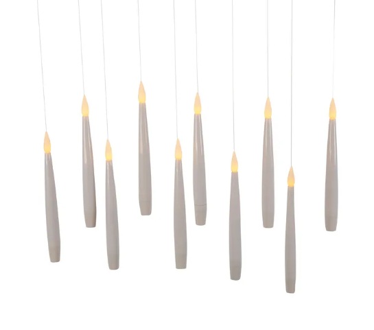 6" B/O FLOATING CANDL STRING ORN 10P