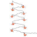 10/L RED PEPPERMINT CANDY LIGH SET 