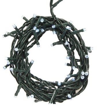 LUZ ARROCITO RED BULBS/GREEN WIRE