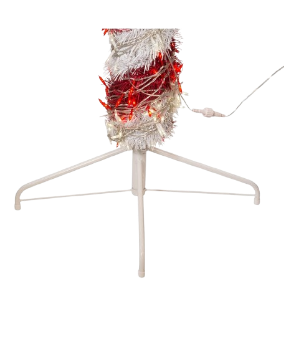 3 PRELIT R/W LED TINSEL CANDY CANE