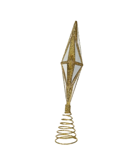 13.5"ACRYLIC GOLD STAR TREETOP