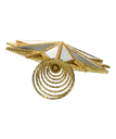 13.5"ACRYLIC GOLD STAR TREETOP
