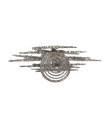 13´´PLSTC GLTTR SILV SNWFLK TREETOP