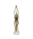 12.5"METAL GOLD & SILVER STAR TREETOP