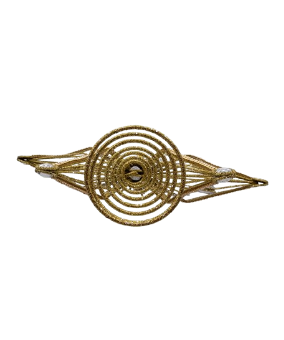 12.5"METAL GOLD & SILVER STAR TREETOP