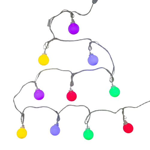 10L MULTICOLOR LED OPAQUE G50 WHITE WIRE