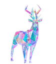 57´´H USB LIGHTED HOLOGRAPHIC HOLIDAY DEER REMOTE CONTROL