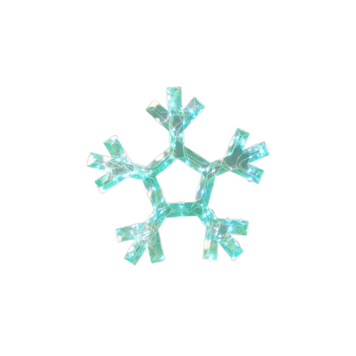 12´´D USB ELECTRIC LIGHTED HOLOGRAPHIC SNOWFLAKE REMOTE CONTROL