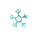 12´´D USB ELECTRIC LIGHTED HOLOGRAPHIC SNOWFLAKE REMOTE CONTROL