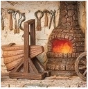 8"H LED BLACKSMITH SHOP