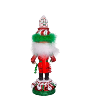 15"HOLLY WOOD RED, WHITE & GREEN CANDY TOWER HAT