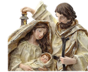11" RESIN FLOWING ROBE HOLY FAMILY BUST