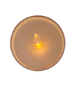 6´´B/O LED FLICKR FLAME CANDL IN JAR