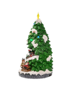 15.7"BATTERY OPERATED LIGHTED MUSICAL CHRISTMAS TREE WITH MOVING TRAIN