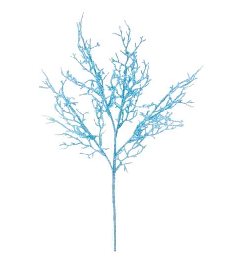BLUE GLITTER TWIG SPRAY