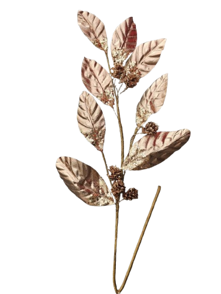 PICK HOJAS CON PIÑAS ROSE GOLD