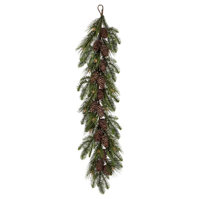 48" PL NORTHERN ROCKIES PINE/CONE GARLAND
