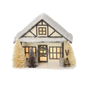 10" LED/BTY/TMR CARDBOARD SKI CHALET