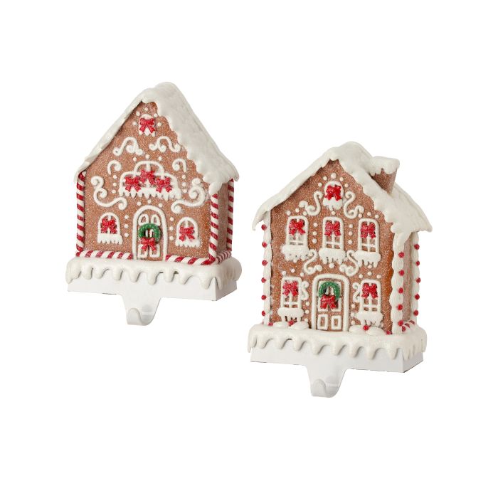 7-8" C. DOUGH GNGRBREAD STOCKING HLDR INDIVIDUAL