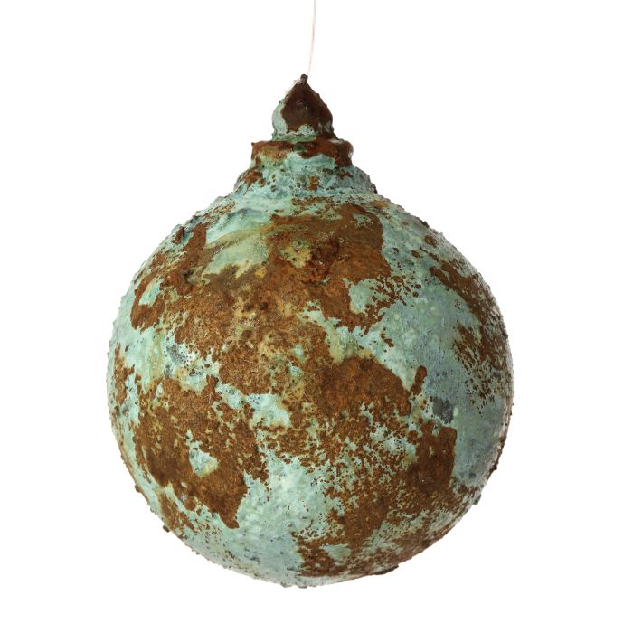 4.5" VP PETINA AGED BALL ORNAMENT
