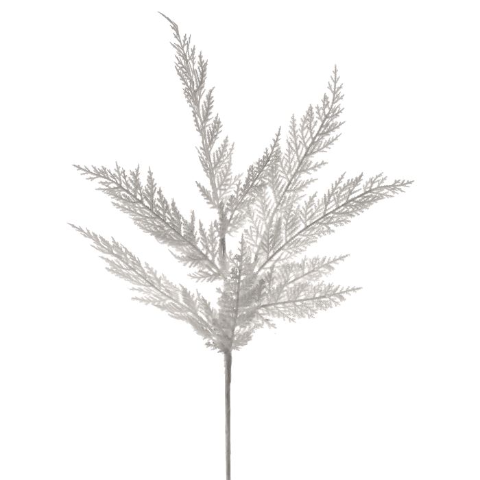 24" WINTER SNOWY CEDAR SPRAY