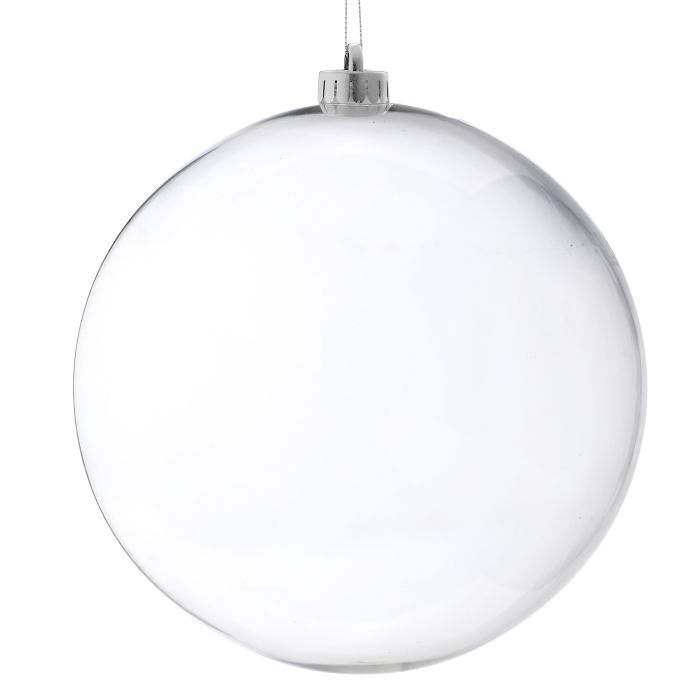 200MM VP CLEAR BALL ORNAMENT BOX/1 CLR