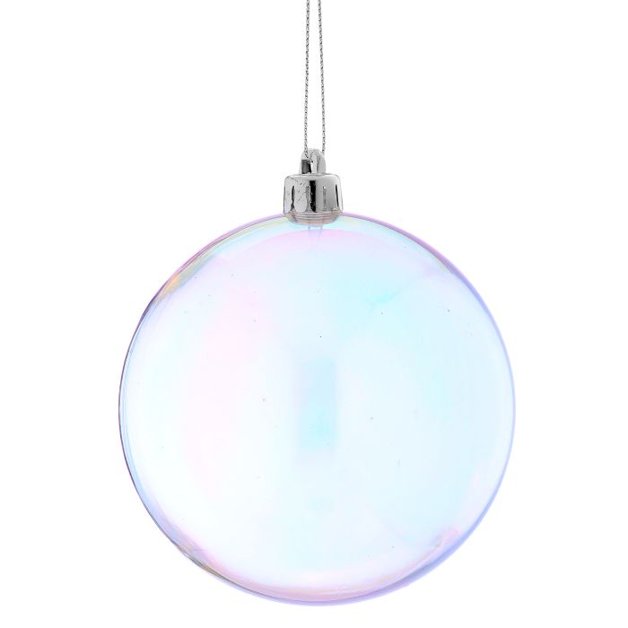 100MM VP CLEAR BALL ORNAMENT BOX/4 CLID