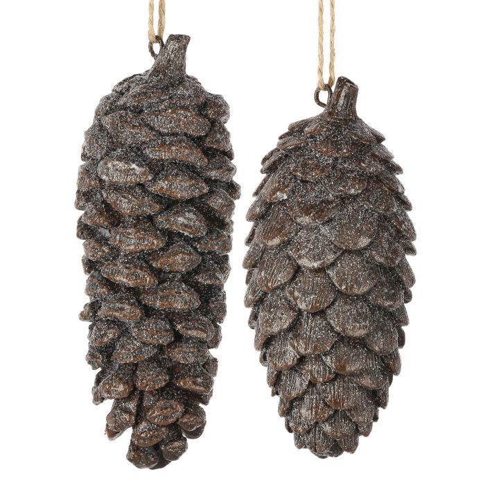 4.5-5.5"RESIN PINECONE ORNAMENT INDIVIDUAL