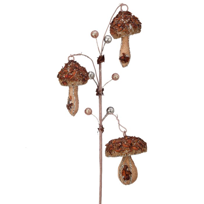 27" MUSHROOM X3 GLIITER BERRY SPRAY 