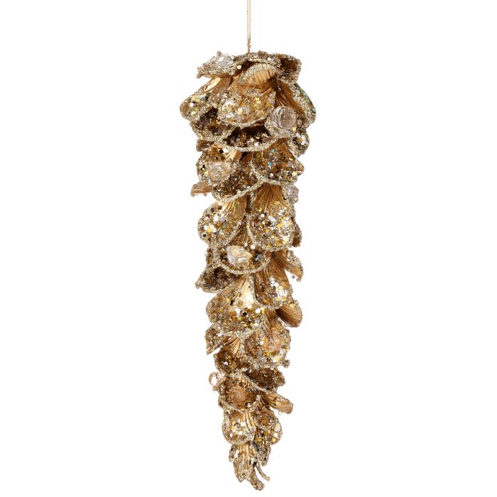 10"  JEWEL PETAL ICICLE ORNAMENT