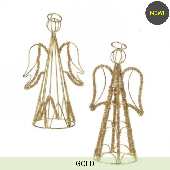 9.5" WIRED W/JEWELS ANGEL INDIVIDUAL