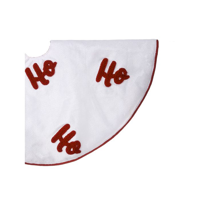 24"D VELVET "HOHOHO" TREE SKIRT 
